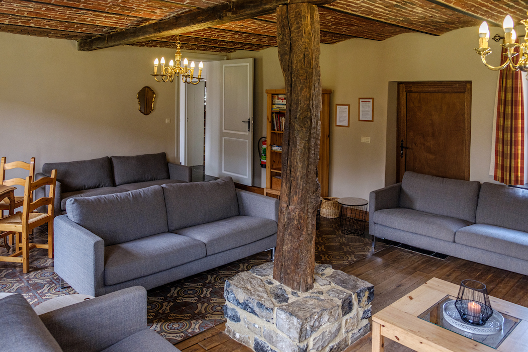Sit back and relax in the comfortable sofas around the fire crackling in the fireplace.